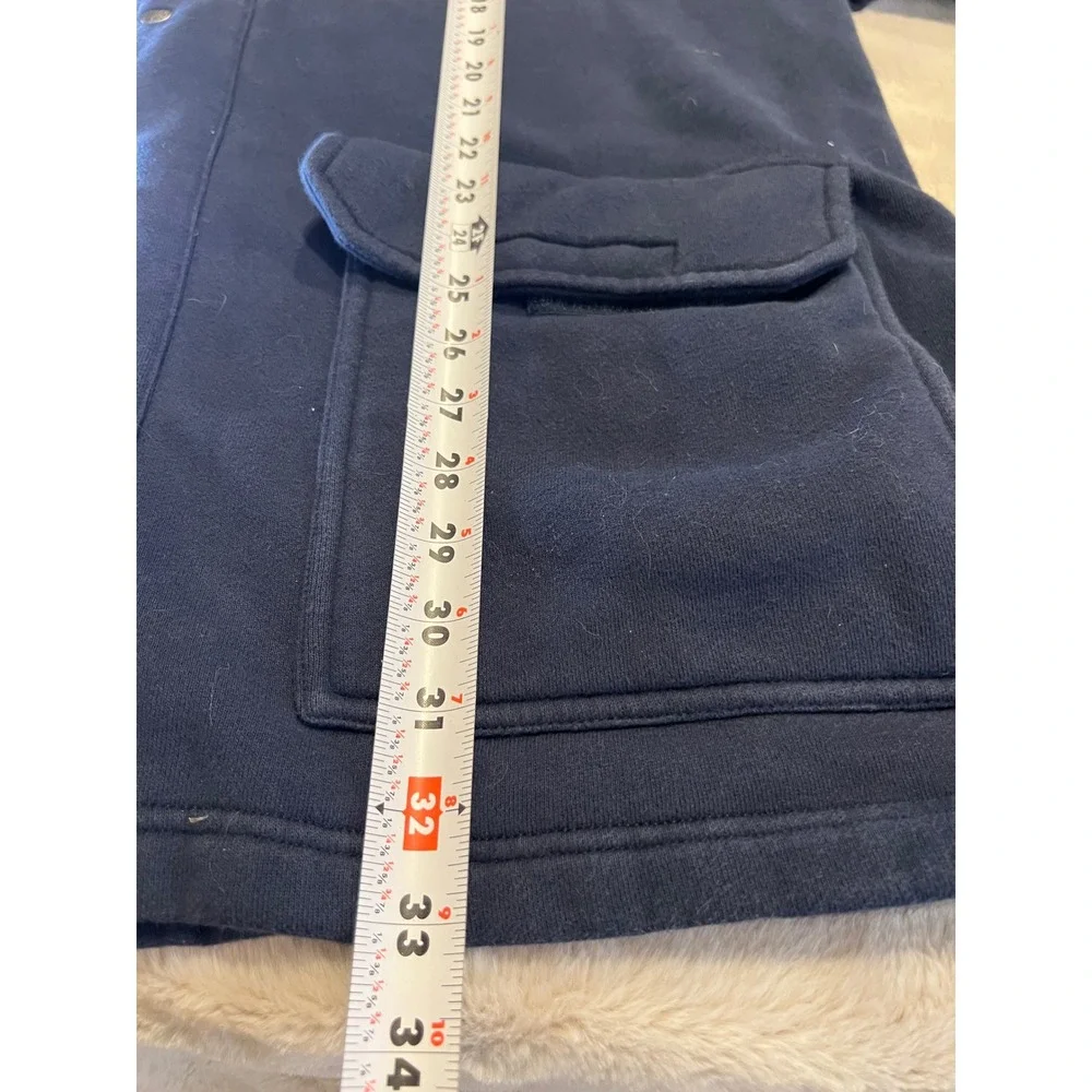 The North Face Mens Heavyweight Fleece Lined Hoodie Jacket Navy Blue XXL